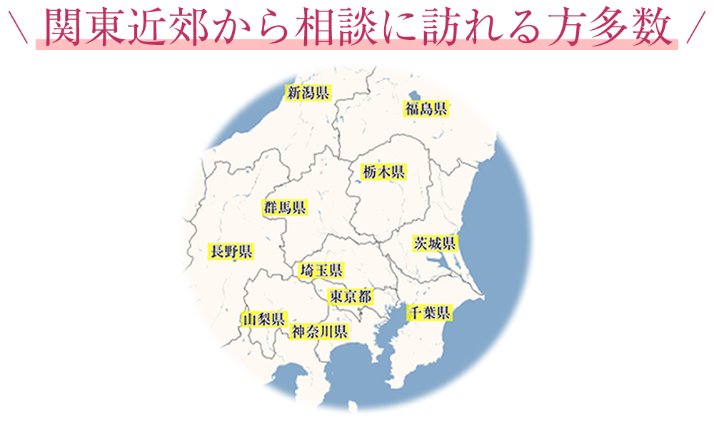 日本全国から来院多数